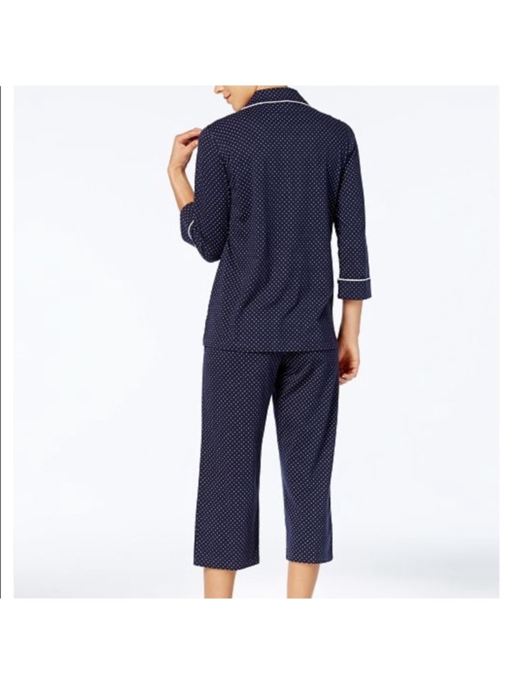 Ralph Lauren Navy Polka Dot Pajama Set - Picture 2 of 7